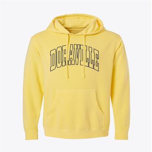 Doraville Georgia Trendy Block Pigment-Dyed Hoodie