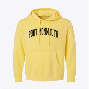 Port Monmouth New Jersey Varsity Pigment-Dyed Hoodie
