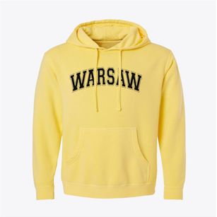 Warsaw North Carolina Varsity Pigment-Dyed Hoodie