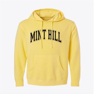 Mint Hill North Carolina Varsity Pigment-Dyed Hoodie