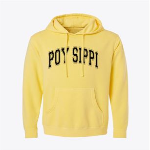 Poy Sippi Wisconsin Varsity Pigment-Dyed Hoodie