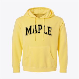 Maple Wisconsin Varsity Pigment-Dyed Hoodie