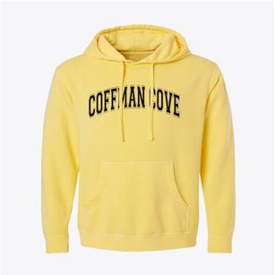 Coffman Cove Alaska Varsity Pigment-Dyed Hoodie