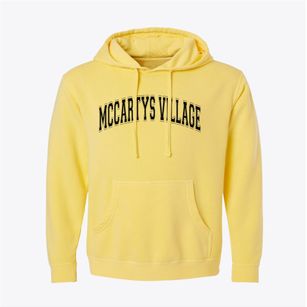 Mccartys Village New Mexico Varsity Pigment-Dyed Hoodie