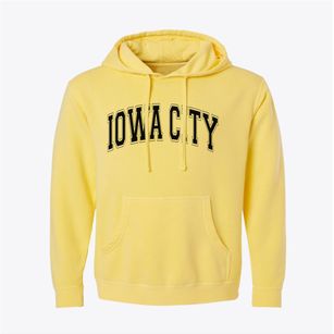 Iowa City Iowa Varsity Pigment-Dyed Hoodie