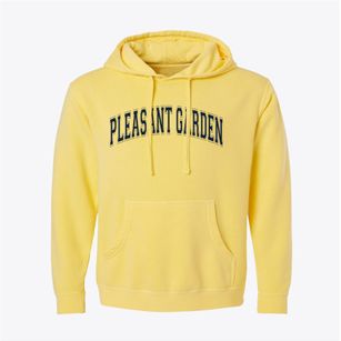 Pleasant Garden North Carolina Varsity Pigment-Dyed Hoodie