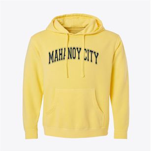 Mahanoy City Pennsylvania Varsity Pigment-Dyed Hoodie