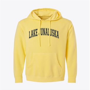 Lake Junaluska North Carolina Varsity Pigment-Dyed Hoodie