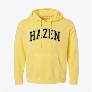 Hazen North Dakota Varsity Pigment-Dyed Hoodie