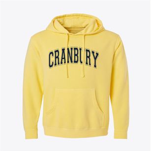 Cranbury New Jersey Varsity Pigment-Dyed Hoodie