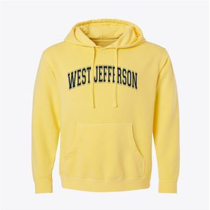 West Jefferson North Carolina Varsity Pigment-Dyed Hoodie