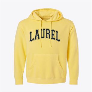 Laurel Nebraska Varsity Pigment-Dyed Hoodie
