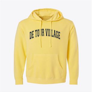 De Tour Village Michigan Varsity Pigment-Dyed Hoodie