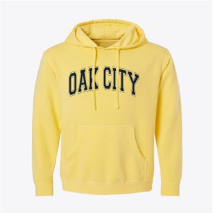 Oak City North Carolina Varsity Pigment-Dyed Hoodie