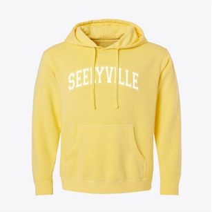 Seelyville Indiana Varsity Pigment-Dyed Hoodie