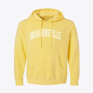 Wardensville West Virginia Varsity Pigment-Dyed Hoodie