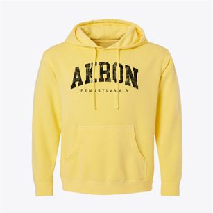 Akron Pennsylvania Urban Vibe Pigment-Dyed Hoodie