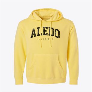 Aledo Illinois Urban Vibe Pigment-Dyed Hoodie