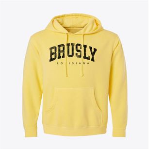 Brusly Louisiana Urban Vibe Pigment-Dyed Hoodie