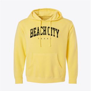 Beach City Texas Urban Vibe Pigment-Dyed Hoodie