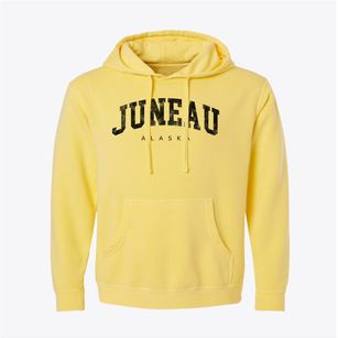 Juneau Alaska Urban Vibe Pigment-Dyed Hoodie