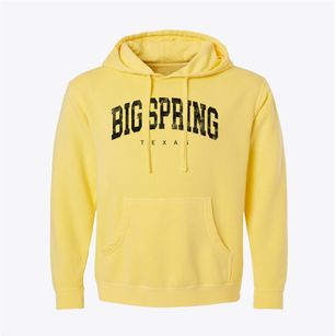 Big Spring Texas Urban Vibe Pigment-Dyed Hoodie