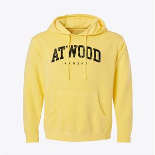 Atwood Kansas Urban Vibe Pigment-Dyed Hoodie