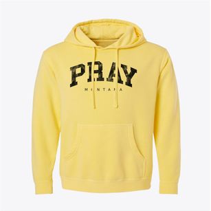 Pray Montana Urban Vibe Pigment-Dyed Hoodie