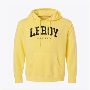 Leroy Kansas Urban Vibe Pigment-Dyed Hoodie