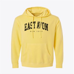 East Avon New York Urban Vibe Pigment-Dyed Hoodie