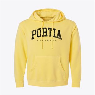 Portia Arkansas Urban Vibe Pigment-Dyed Hoodie