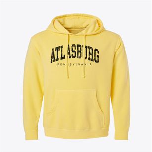 Atlasburg Pennsylvania Urban Vibe Pigment-Dyed Hoodie