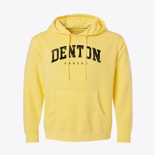 Denton Kansas Urban Vibe Pigment-Dyed Hoodie