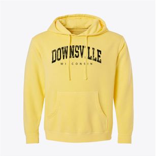 Downsville Wisconsin Urban Vibe Pigment-Dyed Hoodie