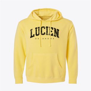 Lucien Oklahoma Urban Vibe Pigment-Dyed Hoodie