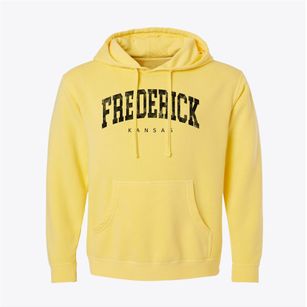 Frederick Kansas Urban Vibe Pigment-Dyed Hoodie
