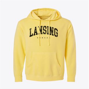 Lansing Kansas Urban Vibe Pigment-Dyed Hoodie