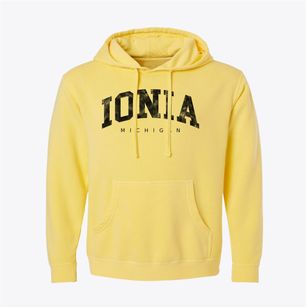 Ionia Michigan Urban Vibe Pigment-Dyed Hoodie