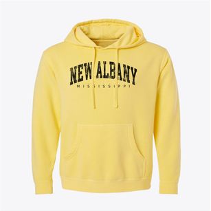 New Albany Mississippi Urban Vibe Pigment-Dyed Hoodie