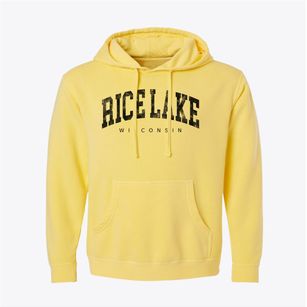 Rice Lake Wisconsin Urban Vibe Pigment-Dyed Hoodie
