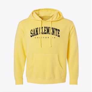 San Clemente California Urban Vibe Pigment-Dyed Hoodie
