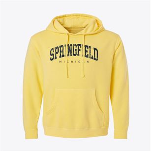 Springfield Michigan Urban Vibe Pigment-Dyed Hoodie