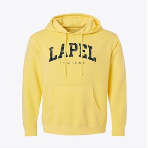 Lapel Indiana Urban Vibe Pigment-Dyed Hoodie