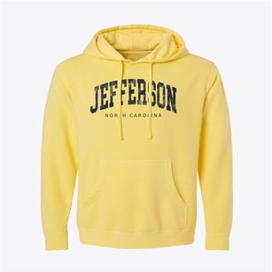 Jefferson North Carolina Urban Vibe Pigment-Dyed Hoodie