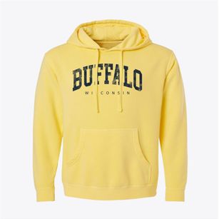 Buffalo Wisconsin Urban Vibe Pigment-Dyed Hoodie