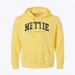 Nettie West Virginia Urban Vibe Pigment-Dyed Hoodie