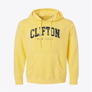 Clifton New York Urban Vibe Pigment-Dyed Hoodie