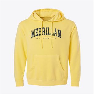 Merrillan Wisconsin Urban Vibe Pigment-Dyed Hoodie