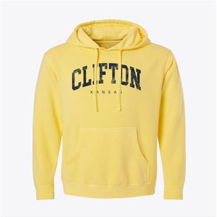 Clifton Kansas Urban Vibe Pigment-Dyed Hoodie