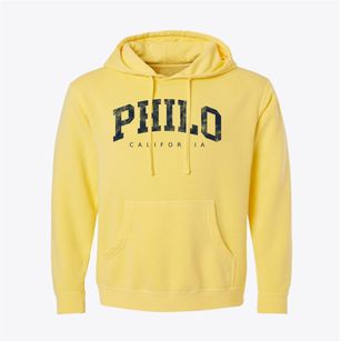 Philo California Urban Vibe Pigment-Dyed Hoodie